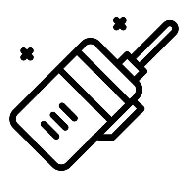 Expedition walkie talkie simgesi, outline style