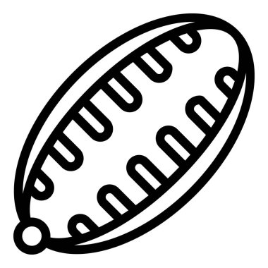 Coiffure plastik klips simgesi, özet biçimi