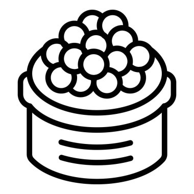 Kore kozmetik pudrası simgesi, taslak biçimi