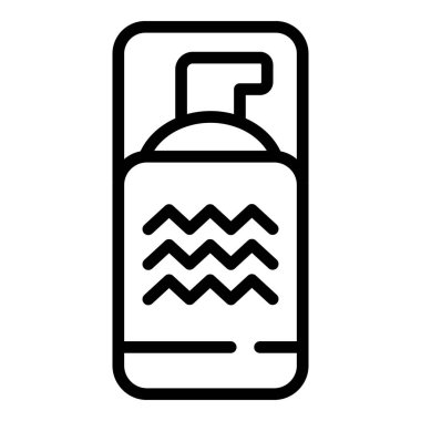 Kore kozmetik krem dağıtıcı simgesi, özet biçimi