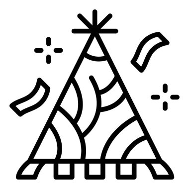 Parti şapka simgesi, taslak biçimi kutla