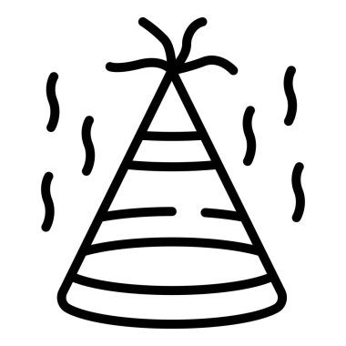 Çocuk partisi şapka simgesi, taslak biçimi