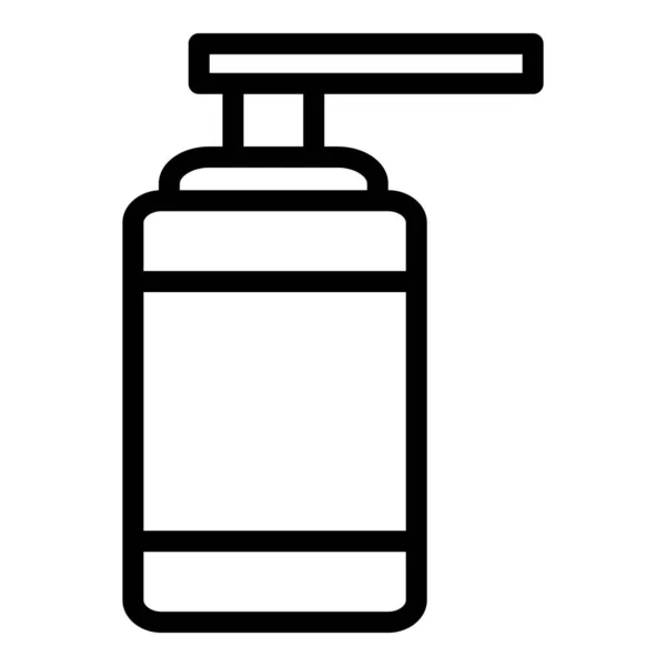 Spray bottle soap icon, outline style — Stock vektor