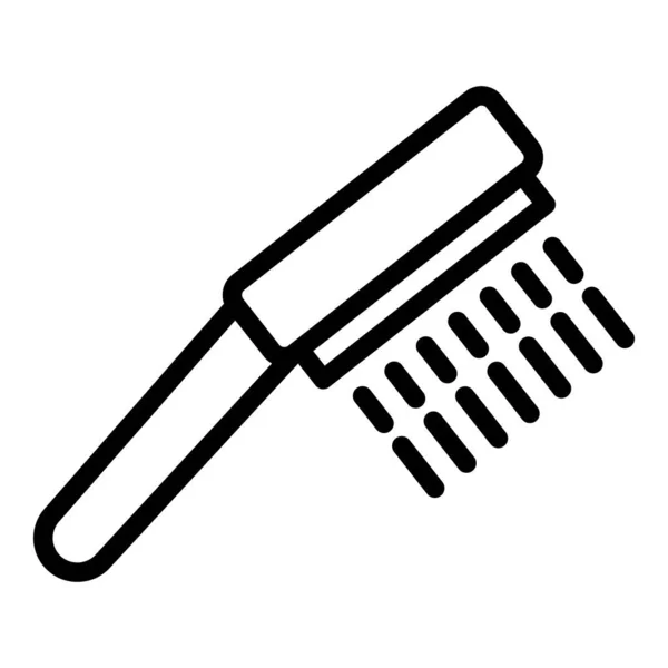 Icono de baño de cabeza de ducha, estilo de esquema — Vector de stock
