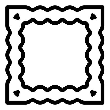 Ravioli yemek ikonu, taslak biçimi