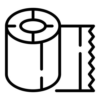 Kamp alanı kağıt rulo simgesi, özet biçimi