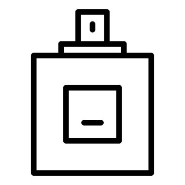 Sprey şişe parfüm ikonu, taslak biçimi