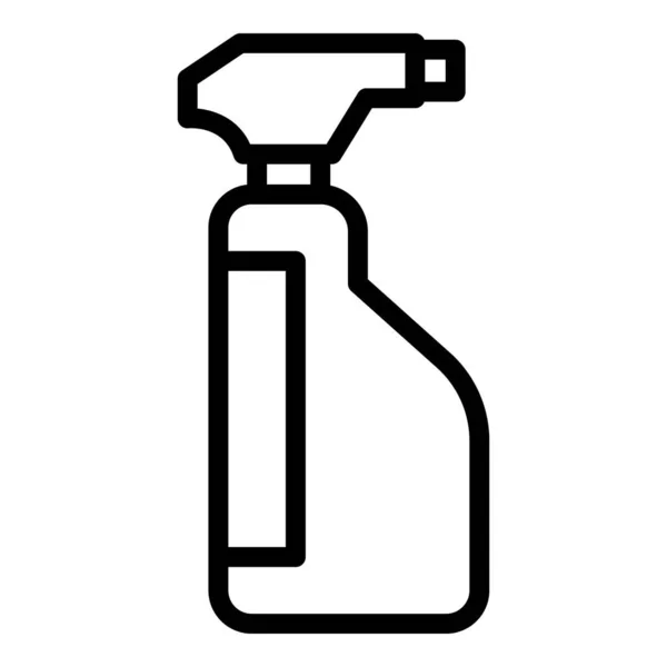 Window cleaner spray icon, outline style — Stock Vector