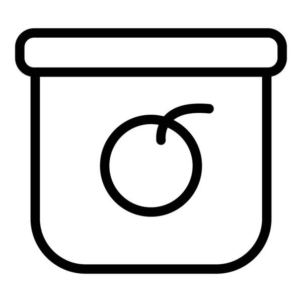 Take away food icon, outline style — Stock Vector