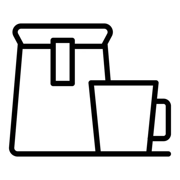 Ta bort drinkar ikonen, skissera stil — Stock vektor