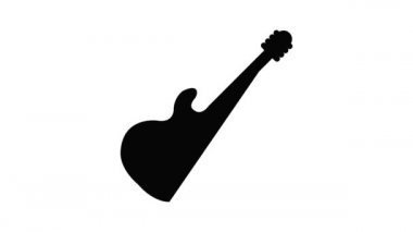 Elektro gitar simgesi canlandırması