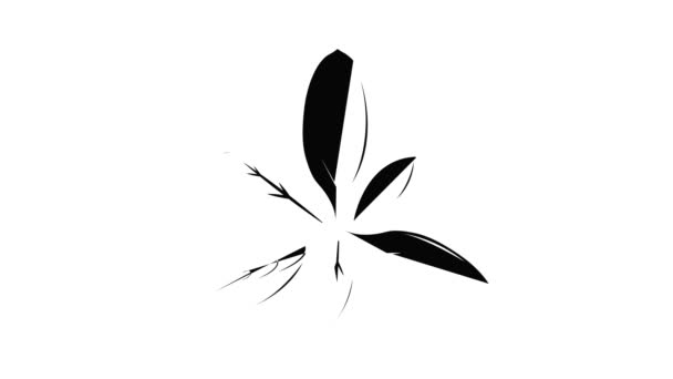 Yaprak simgesi canlandırması — Stok video