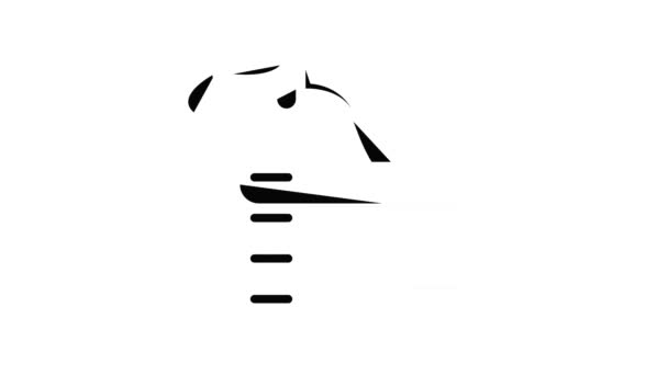 Animação ícone mangueira de água — Vídeo de Stock