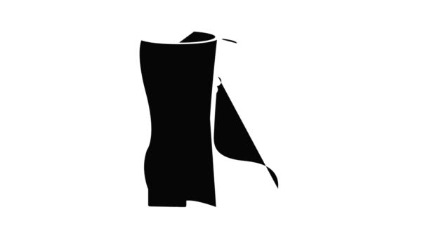 Boots pictogram animatie — Stockvideo