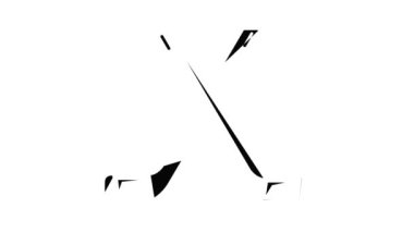 İki çapraz hokey sopası animasyonu