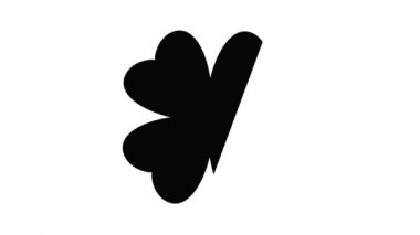 Dört katmanlı yaprak simgesi canlandırması