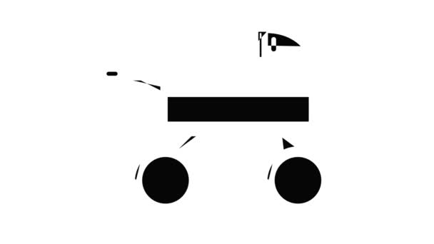 Baby vervoer pictogram animatie — Stockvideo