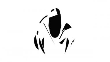 Motosiklet kaskı fantastik simge canlandırması