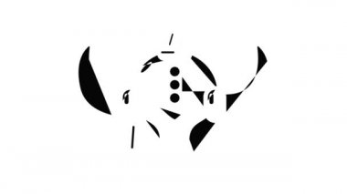 Viking miğferi şövalye animasyonu