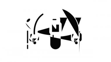 Seyahat çantası hedef simgesi canlandırması