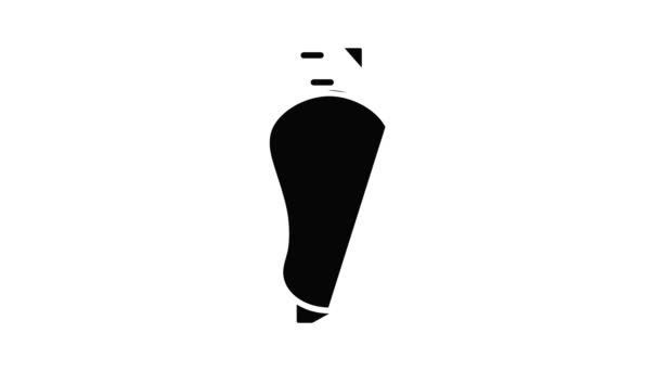 Parfum fles glamour pictogram animatie — Stockvideo