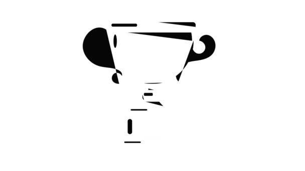 Goblet pictogram animatie — Stockvideo