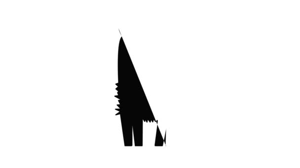 Llama icon animation — Αρχείο Βίντεο