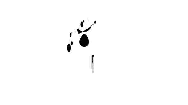 Paraplu pictogram animatie — Stockvideo