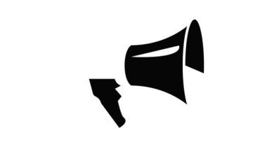 Megafon simgesi canlandırması