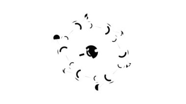 Molekül tasarım simgesi canlandırması