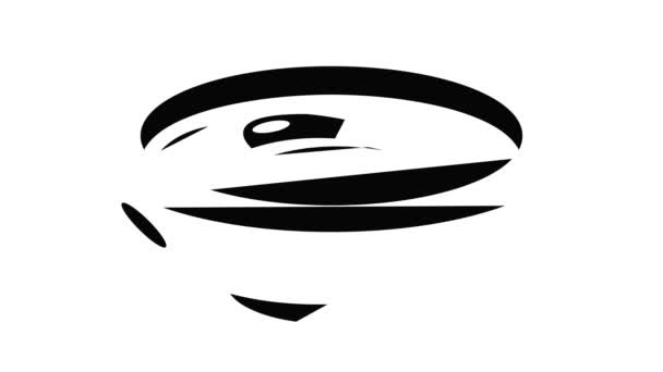 Animação ícone prato molho de soja — Vídeo de Stock