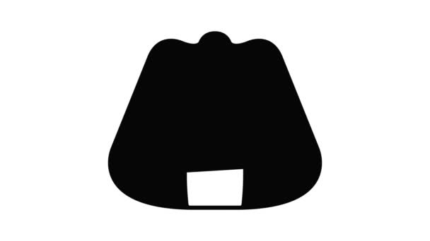 Pudding pictogram animatie — Stockvideo