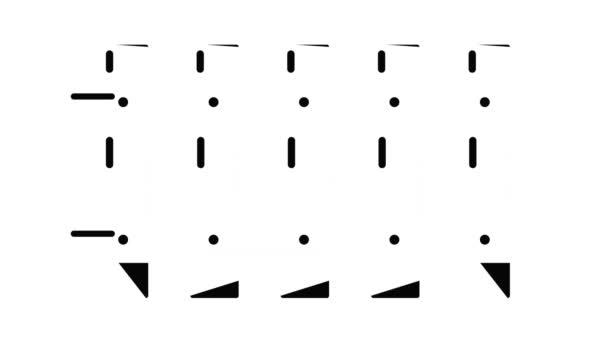 Fence古老的图标动画 — 图库视频影像