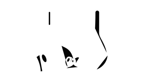 Мультфильм с изображением бюстгальтера — стоковое видео