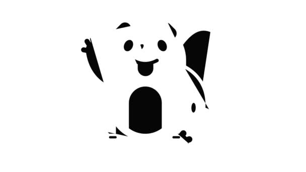 Animacja ikony bobra — Wideo stockowe