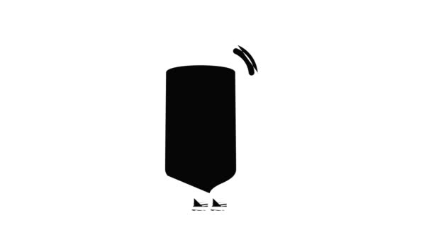 Ketel pictogram animatie — Stockvideo