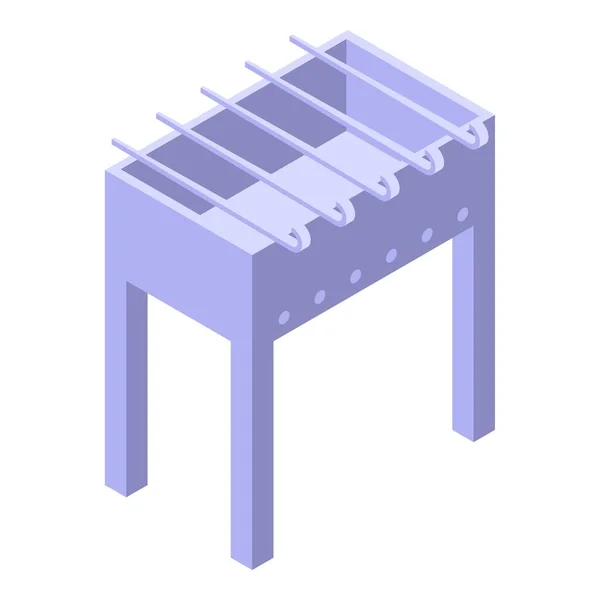 Bbq 장비 아이콘 isometric vector. 바베큐 그릴 — 스톡 벡터