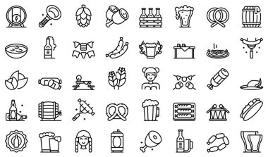 Alman mutfak simgeleri ana hatları belirler. Cafe sosisi.