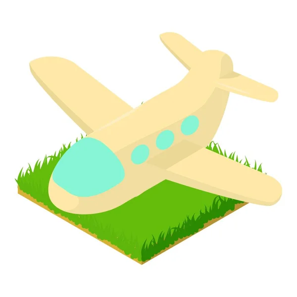 Icono de avión vector isométrico. Avión de pasajeros — Vector de stock
