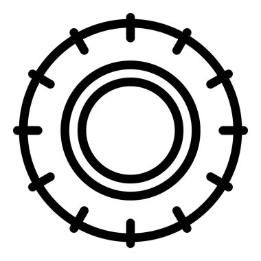 Güneş ışığı simgesi ana hat vektörü. Sabah yaz güneşi