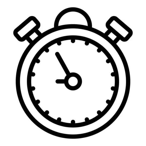 Stopwatch icon outline vector. Time deadline — стоковый вектор