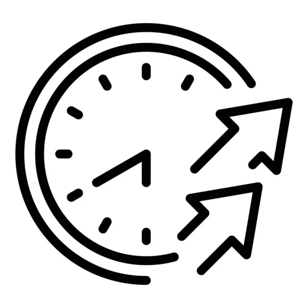 Wall clock score icon outline vector. Digital alarm — стоковый вектор