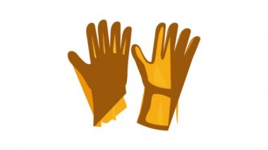 Lastik eldiven simgesi canlandırması