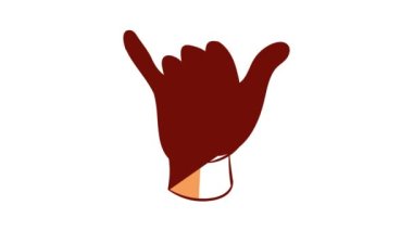 Gevşek el hareketi simgesi canlandırmasını as