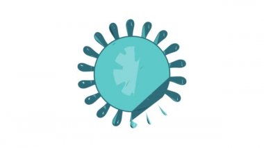 Zika virüs simgesi canlandırması