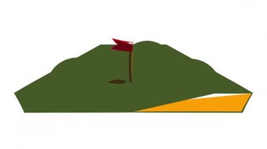 Golf sahası canlandırması
