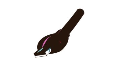 USB kablo simgesi canlandırması