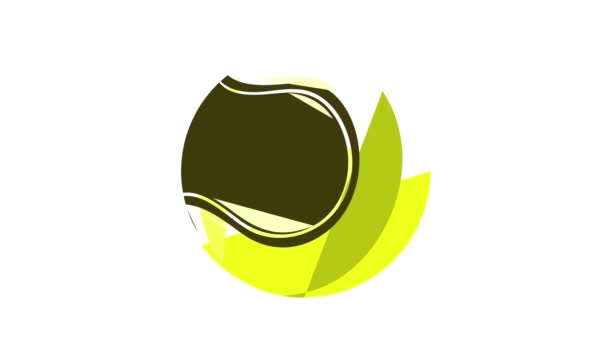Animacja ikony piłki tenisowej — Wideo stockowe