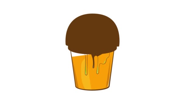 Bucket of paint icon animation — Vídeo de Stock