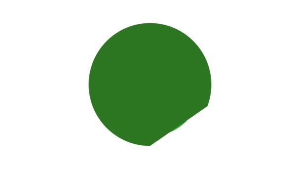 Yes green circle button icon animation — Stock Video
